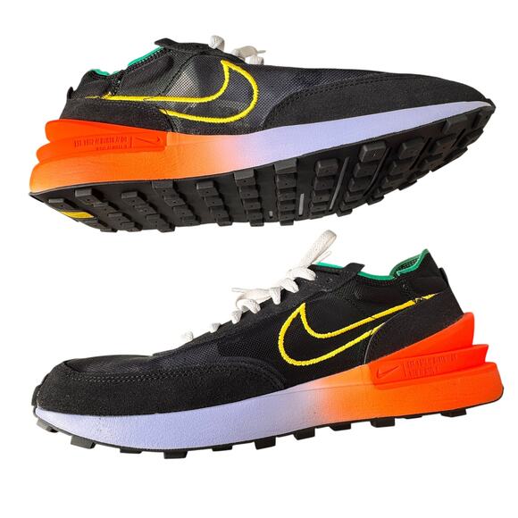 Nike Waffle One Peace and Unity Black Athletic Sneakers Tennis Shoes Mens 13 - Picture 6 of 11